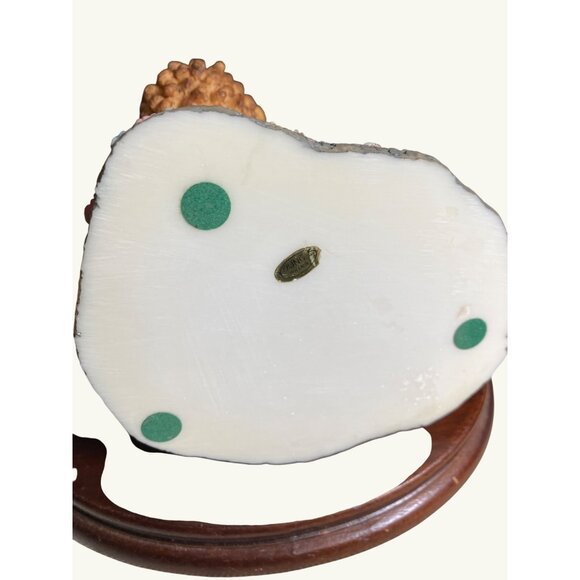 Angel with Lamb and Lion Religious Figurine with Wood Base - Picture 7 of 9